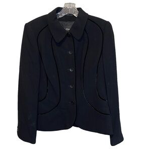 Louis Feraud Woman 100% Wool Blazer Size 8